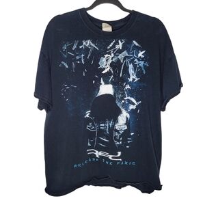 Vintage Red Release The Panic Tour Rock Band Graphic T-Shirt in Black Size XL